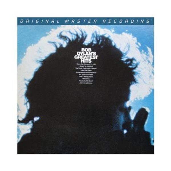 Capa da edição audiófila em vinil do disco de Bob Dylan "Bob Dylan's Greatest Hits" da Mobile Fidelity
