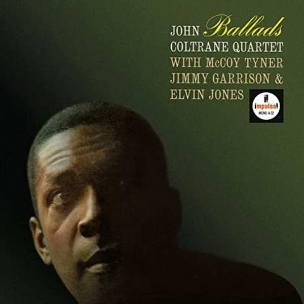 Capa da edição audiófila do disco de vinil de John Coltrane "Ballads", da editora Universal Records