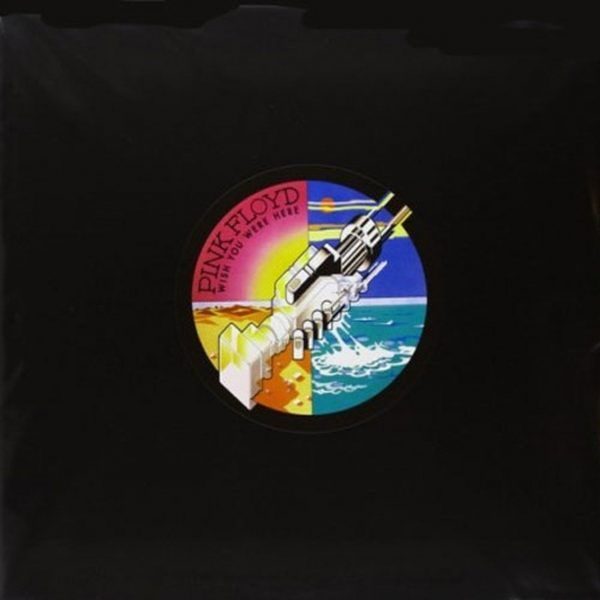 Capa da edição audiófila em vinil do disco de Pink Floyd "Wish You Were Here ", remasterizada por James Guthrie e Bernie Grundman