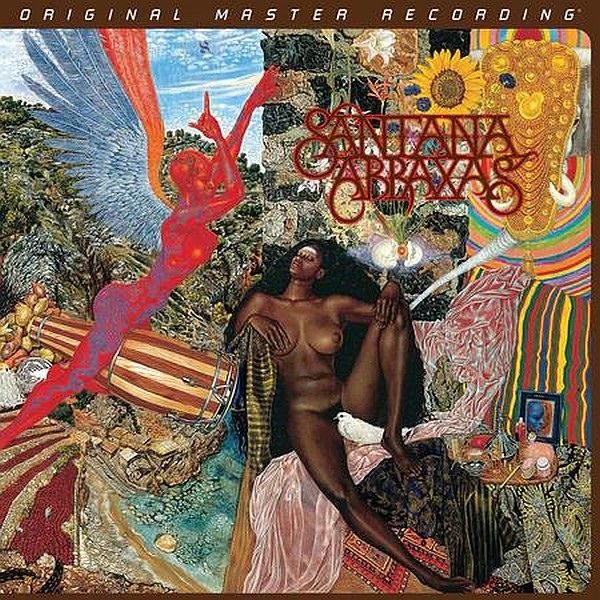 Capa da edição audiófila do disco de vinil de Santana "Abraxas" da editora Mobile Fidelity