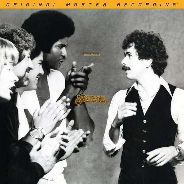 Capa da edição audiófila do disco de vinil de Santana "Inner Secrets" da editora Mobile Fidelity